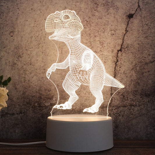 LED Night Light Decorative Dinosaur Image Wall Plug type