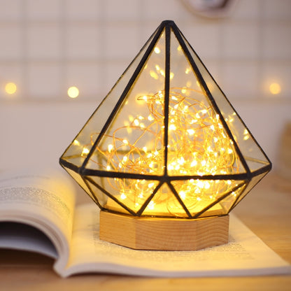 Night Light Octagonal Diamond shape Fireworks image LED's