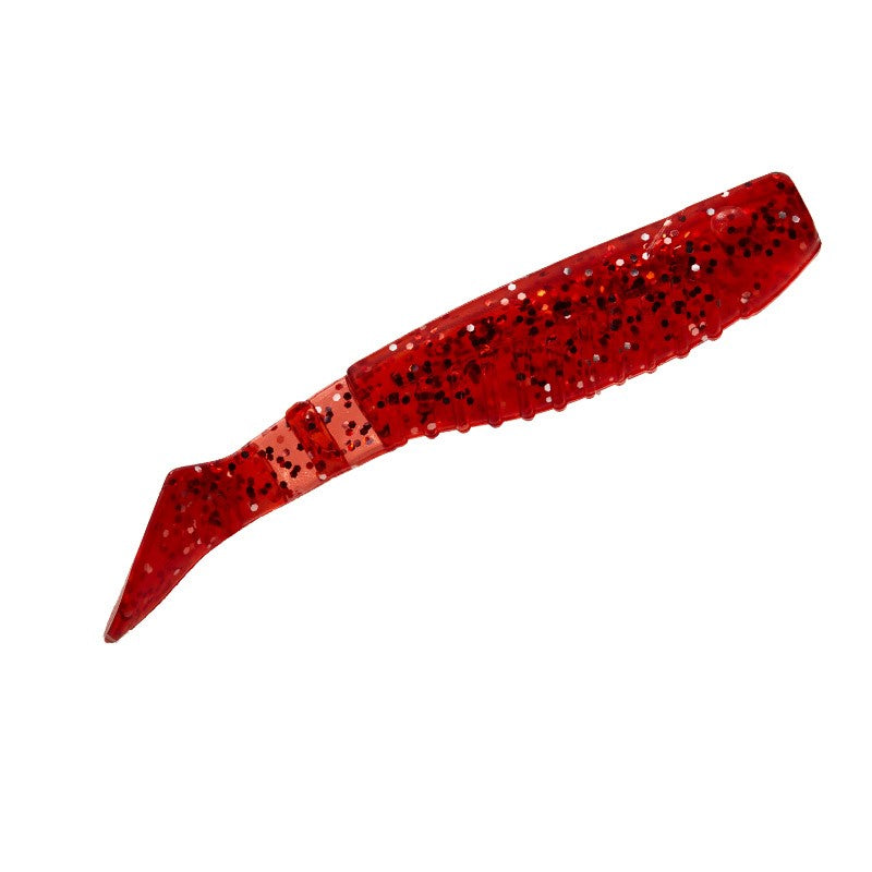 Fishing Lure Soft Bait Wobbler 5 per packet colour Red