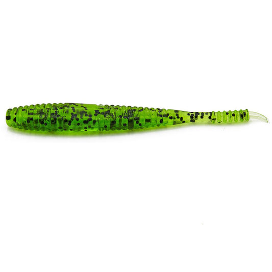 Fishing Lure Soft Bait Fish profile Green with flecks 8 per packet