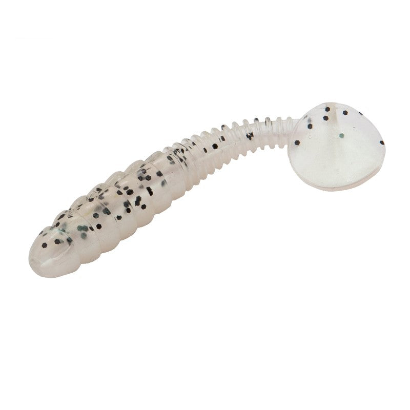 Fishing Lure Soft Paddle Bait 5 per packet White with flecks