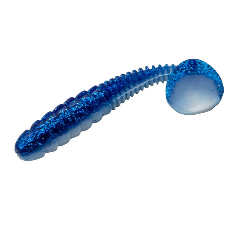 Fishing Lure Soft Paddle Bait 5 per packet Blue with flecks
