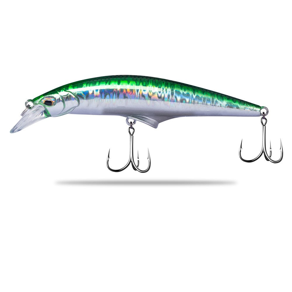 Fishing Lure Hard Jackson V Control Minnow Green / Silver