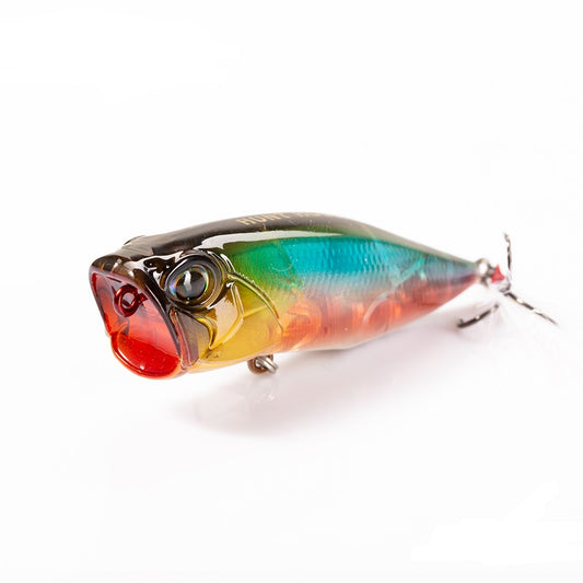 Fishing Lure Hard Bait Top Water Popper lure colour Ghost Minnow